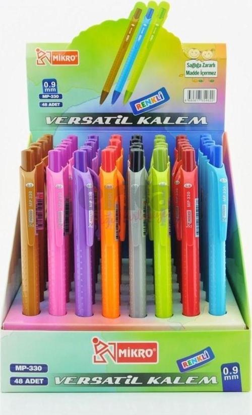 Versatil Kalem 0.9 MM Uçlu Kalem (48 Li Paket)