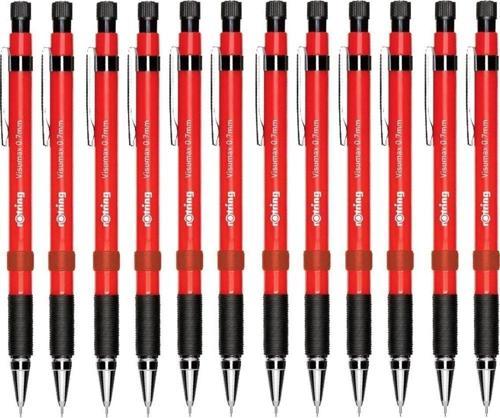 Visumax Uçlu Kalem 0.7 mm Versatil Kalem Kırmızı (12 Li Paket)