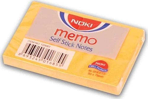Yapışkanlı Not Kağıdı 51 MM x 75 MM Turuncu Postit (12 Li Paket)