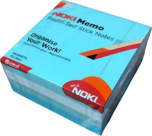 Yapışkanlı Not Kağıdı Küp 400 Sayfa 75 x 75 MM Pastel Buz (12 Adet)