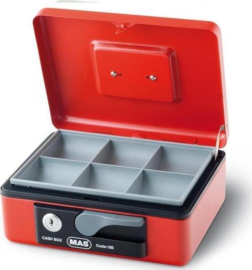 Para Kasası Orta Metal Kırmızı 185