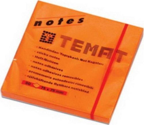 Yapışkanlı Not Kağıdı.FosforluTuruncu 75x75 MM Yapışkanlı Post-it