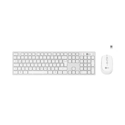 KM2001 Kablosuz Türkçe Q Klavye & Mouse Set Beyaz