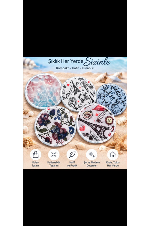 Katlanabilir Kore Yelpazesi – Desenli El Yelpazesi