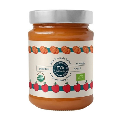 Organik Balkabağı Elma Püresi 100 Gr