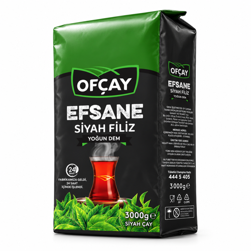 Efsane Siyah Filiz Dökme Siyah Çay 3000 g