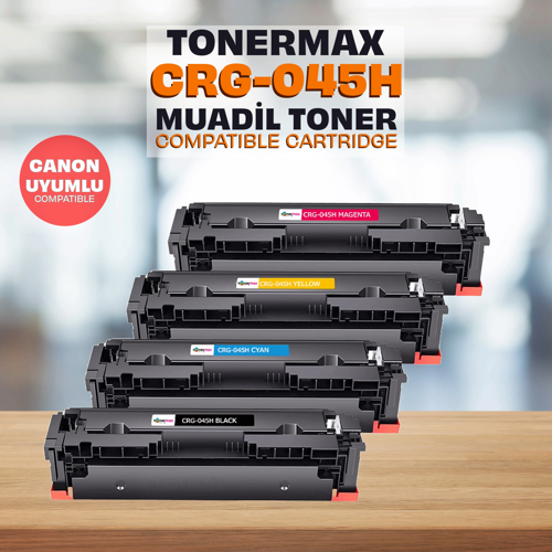 Canon İ-Sensys MF-634cdw Muadil Toner Set Yüksek Kapasiteli / CRG-045H