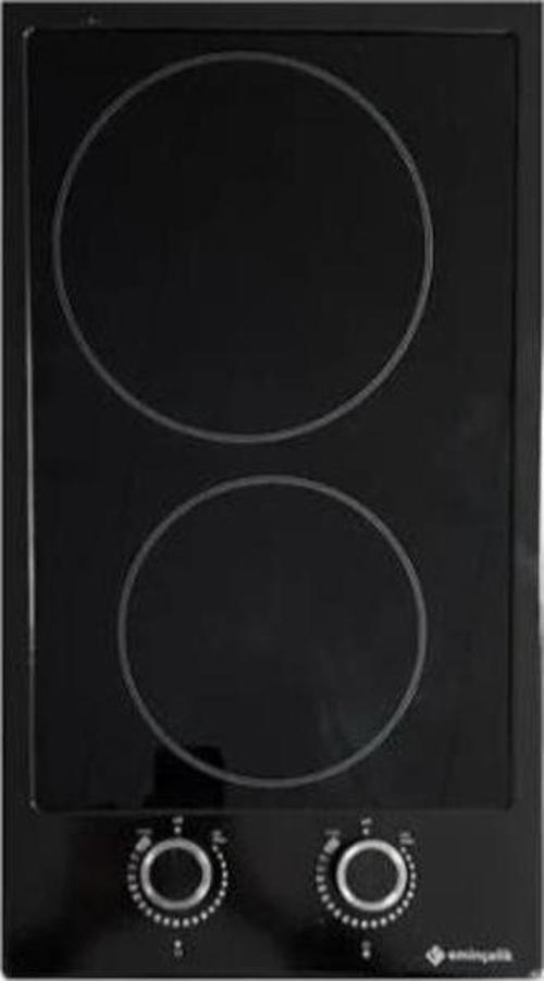 Vc 292 Ankastre Vitroseramik Siyah Emayeli Domino Ocak