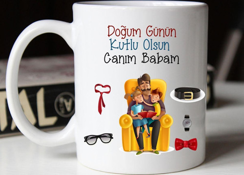 Babaya Doğum Günü Hediyesi Kupa Bardak