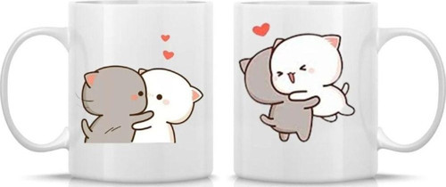 Mochi Cat Sevgili Aşk Kupası 2 Adet
