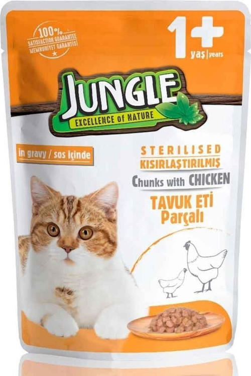 Kısır Kedi Pouch Tavuk Etli 100 Gr. (12'li)