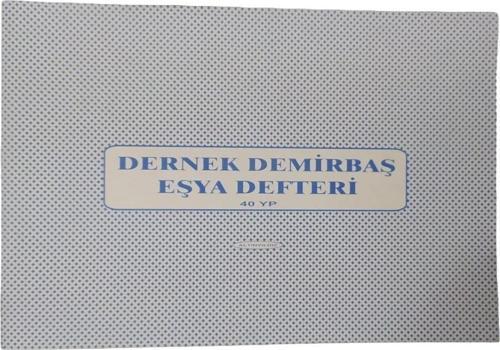 Dernek Demirbaş 40 Yaprak Dernek Demirbaş Kayıt Defteri
