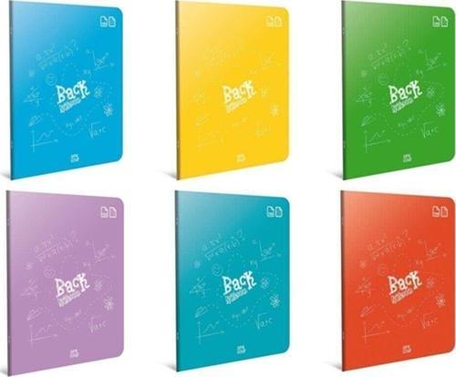 Tel Dikişli Plastik Kapak Defter A4 100 Yaprak Çizgili Defter (12 Li Paket)