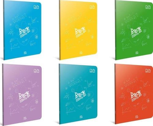 Tel Dikişli Plastik Kapak Defter A4 100 Yaprak Kareli Haritametod Defter (12 Li Paket)