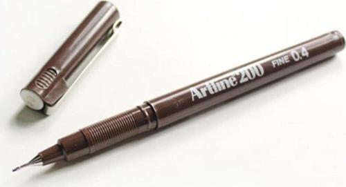 Fineliner 0.4 MM Koyu Kahverengi (12 Li Paket)
