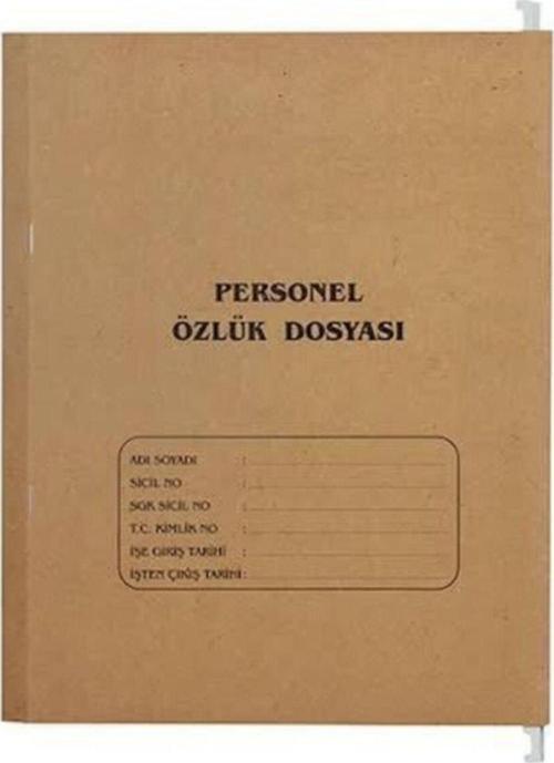 Personel Özlük Dosyası 4 Seperatörlü Askılı Demir Çubuk 21x30 4 Lü