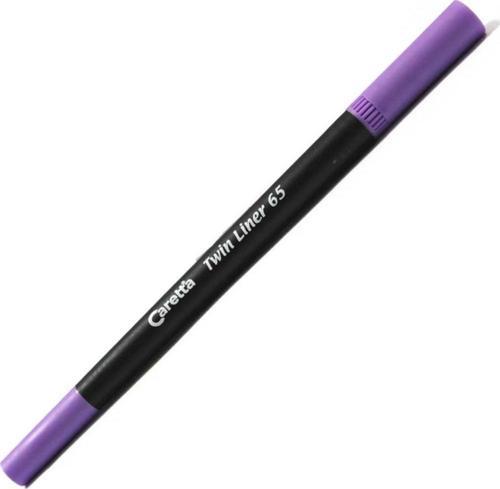 Twinliner Çift Uçlu Keçeli Kalem 0.4 MM-1.0 MM Mor (10 Lu Paket)