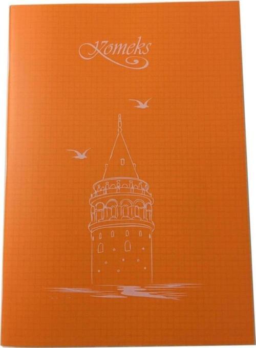 Kaye Defter (Dikişli) Plastik Kapak Kareli 60 Yaprak A4 Okul Defteri (12'Li Paket)