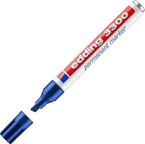 Markör Permanent Kesik Uçlu 1-5 MM Mavi Parmanent Markör (10 Lu Paket)