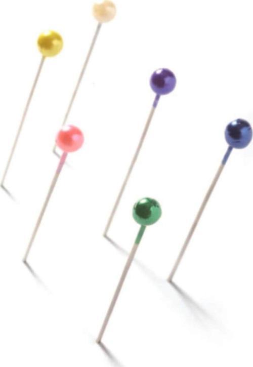 Toplu İğne Renkli Başlı 32 MM (36 Paket)