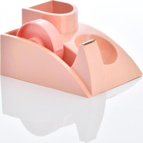 Masa Seti Kalemlik Bant Makinelı Plastik Pastel Pembe KLM 304