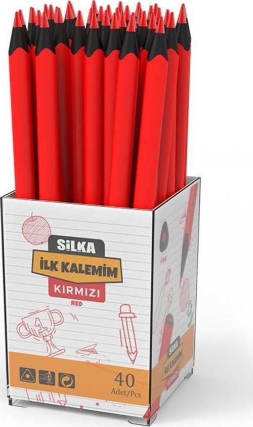 Kırmızı İlk Kalemim 40 Lı Kırmızı Başlangıç Kalemi
