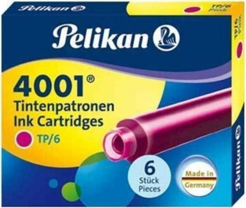 Dolma Kalem Kartuşu Küçük Pembe 6 LI 4001 (10 Paket)