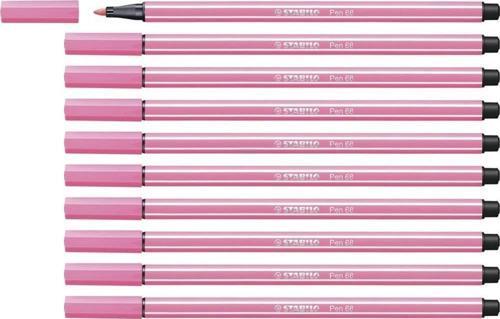 Keçe Uçlu Boya Kalemi 1 MM Koyu Pembe Keçeli Kalem (10 Lu Paket)