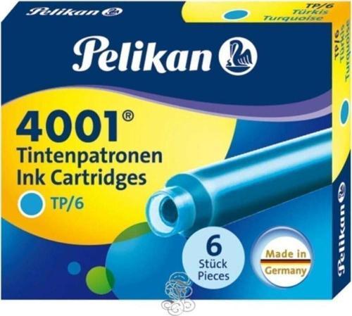 Dolma Kalem Kartuşu Küçük Turkuvaz 6 LI 4001 (10 Paket)