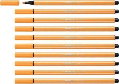 Keçe Uçlu Boya Kalemi 1 Mm Papatya Turuncusu Keçeli Kalem (10 Lu Paket)