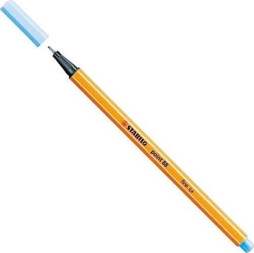 Keçe Uçlu İnce Kalem 88 Point 0.4 MM Buz Mavisi 88/11 (10 Lu Paket)