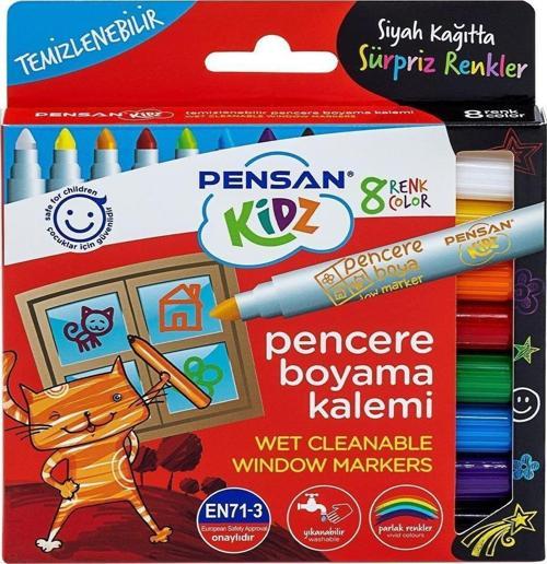 Markör Kidz Temizlenebilir 8 Renk Pencere