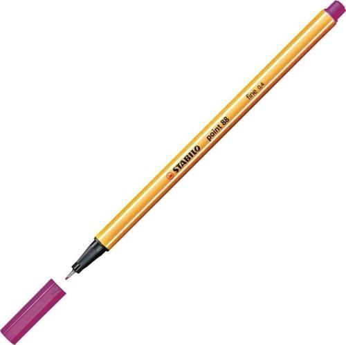 Keçe Uçlu İnce Kalem 88 Point 0.4 MM Lila 88/58 (10 Lu Paket)