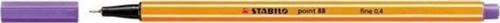 Keçe Uçlu İnce Kalem 88 Point 0.4 MM Mor 88/55 (10 Lu Paket)