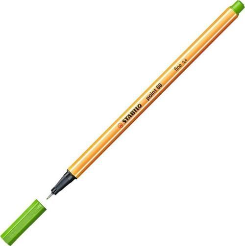 Keçe Uçlu İnce Kalem 88 Point 0.4 MM Yaprak Yeşili 88/43 (10 Lu Paket)