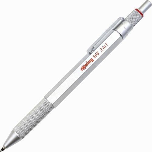 600 Multipen Üç Fonksiyonlu Kalem Krom