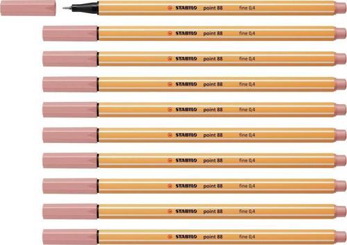 Keçe Uçlu İnce Kalem Köpüklü Pembe İnce Keçe Uçlu Kalem (10 Lu Paket)