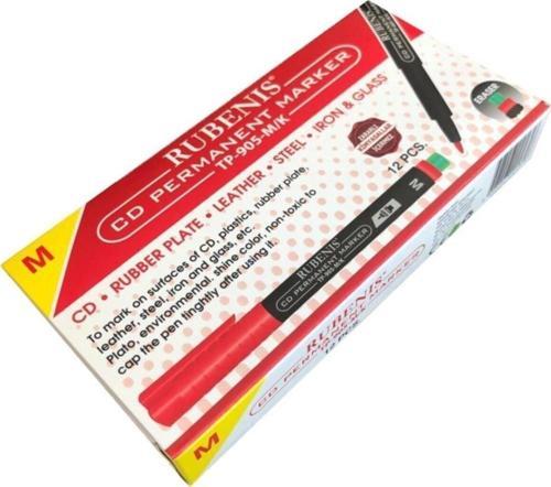 CD Kalemi Permanent M Seri Silgili Kırmızı (12 Li Paket)