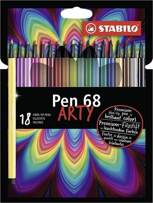 Pen 68 Arty Keçe Uçlu Kalem Seti 18'li