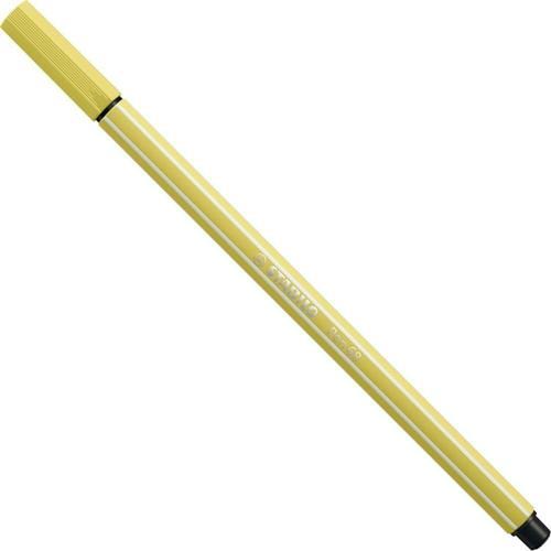 Pen 68 Keçeli Boya Kalemi Hardal Sarı 68/67 (10 Lu Paket)