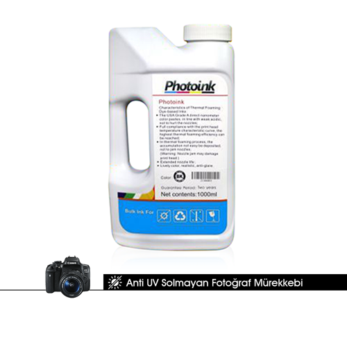 Canon Uyumlu Photoink Anti-UV Pigment Mavi Mürekkep 1 Litre