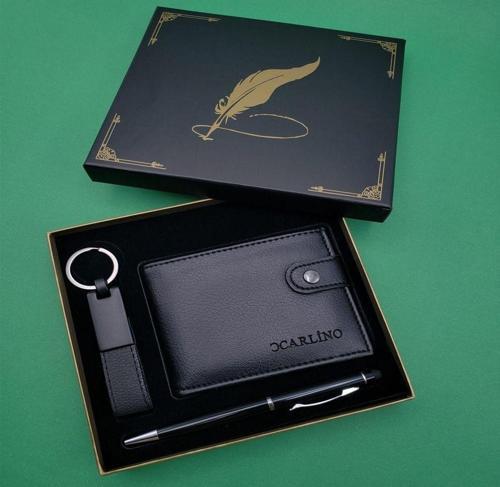 Tükenmez Kalem Cüzdan Ve Anahtarlık Siyah