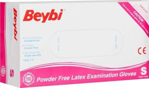 Lateks Pudrasız (S) Small Beden Muayene Eldiven 100lü Paket