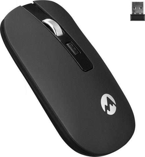 SM-W71 1600 Dpı 2.4Ghz Siyah 4D Şarjlı Kablosuz Mouse