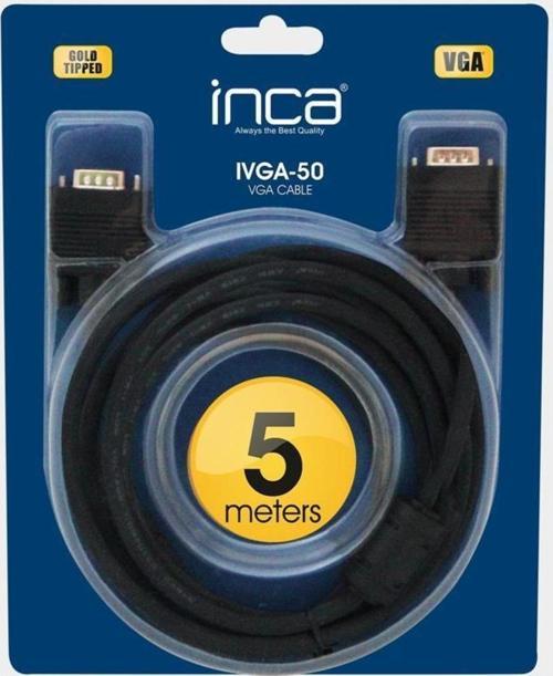 IVGA-50 Vga 5MT Altın Uçlu Blister VGA Kablo ( yüzde 99.50 Bakır)