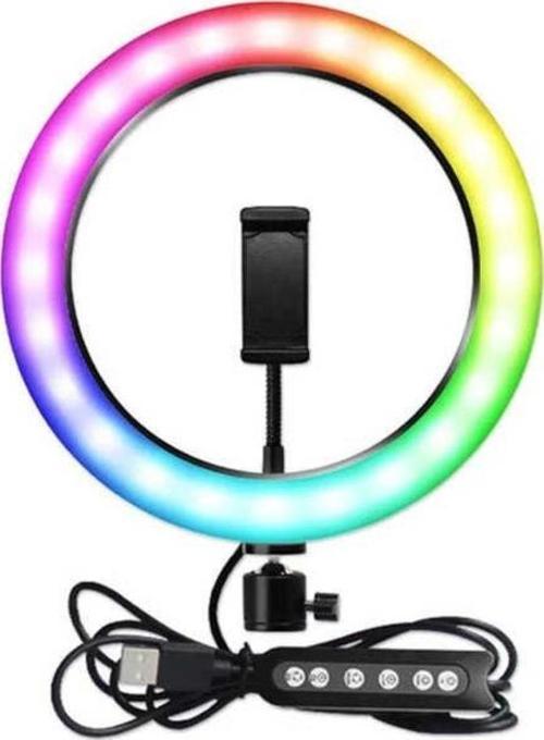 RGB MJ-33 Işıklı Telefon Tutucu Ring Light