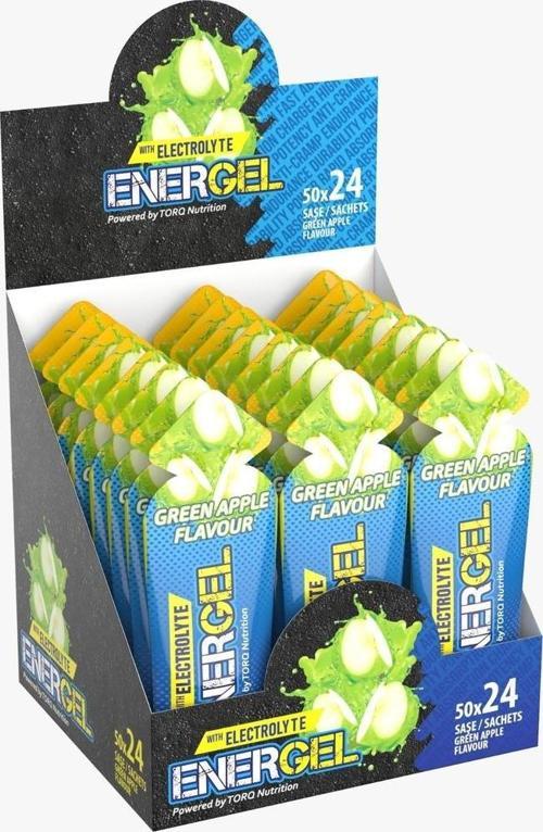 ENERGEL Electrolyte - Enerji ve Performans Jeli 50 Gr 24 Adet - Yeşil Elma