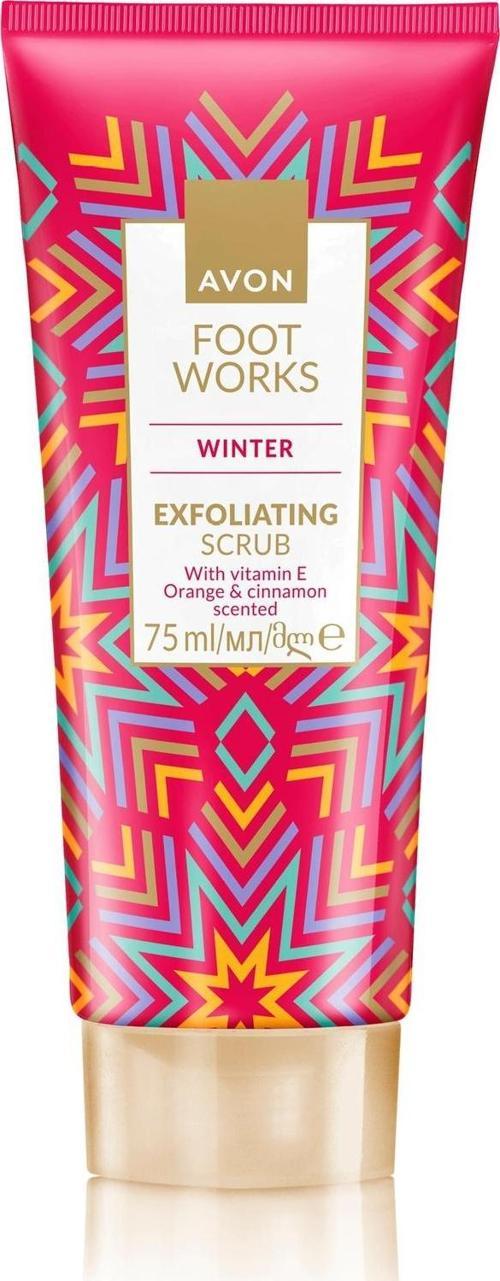 Foot Work Winter Portakal ve Tarçın Kokulu E Vitaminli Ayak Scrubu 75 Ml.