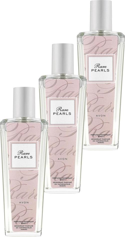 Rare Pearls Parfümlü Deodorant Vücut Spreyi 75 Ml. Üçlü Set