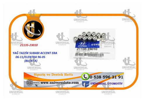 YAĞ TAZZİK SUBABI ACCENT ERA 06-11/ELANTRA 96-05